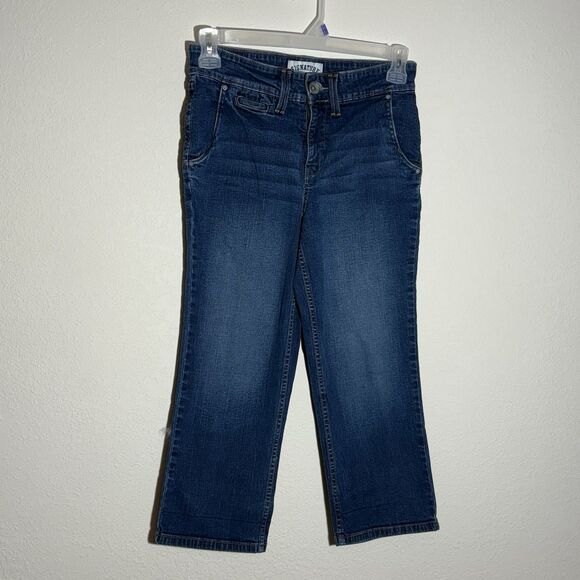 Levi Strauss Signature Capri Jeans Womens 10 (28x22) Blue Med Wash Denim Relaxed - Picture 1 of 9